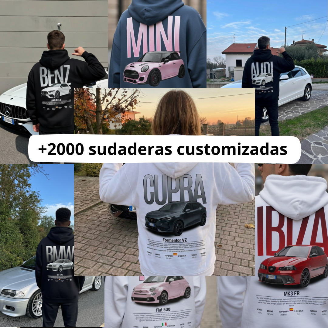 Sudadera personalizada con su coche