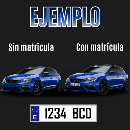 Agrega tu matrícula al diseño