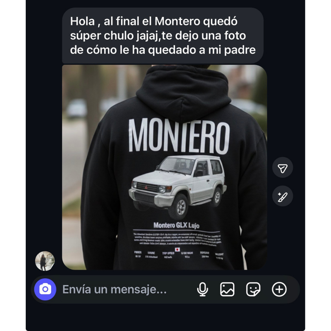 Sudadera personalizada con su coche