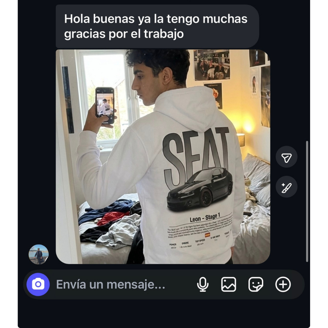 Sudadera personalizada con su coche