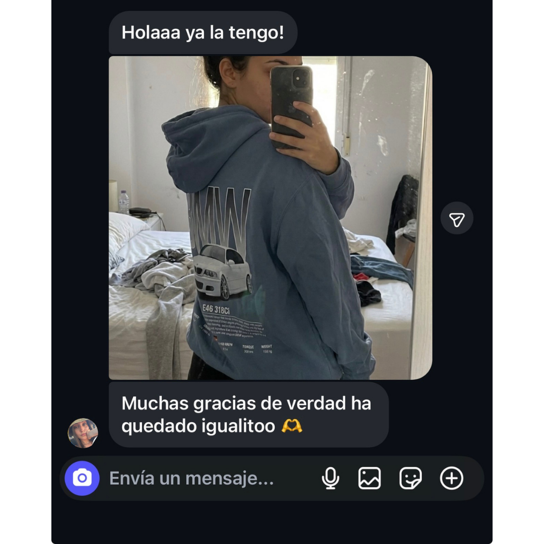 Sudadera personalizada con su coche