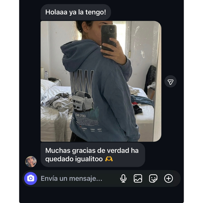 Sudadera personalizada con su coche
